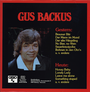 Gus Backus - Gestern - Heute Gus Backus - Gestern - Heute